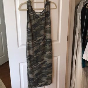 Camo hip hugging dress